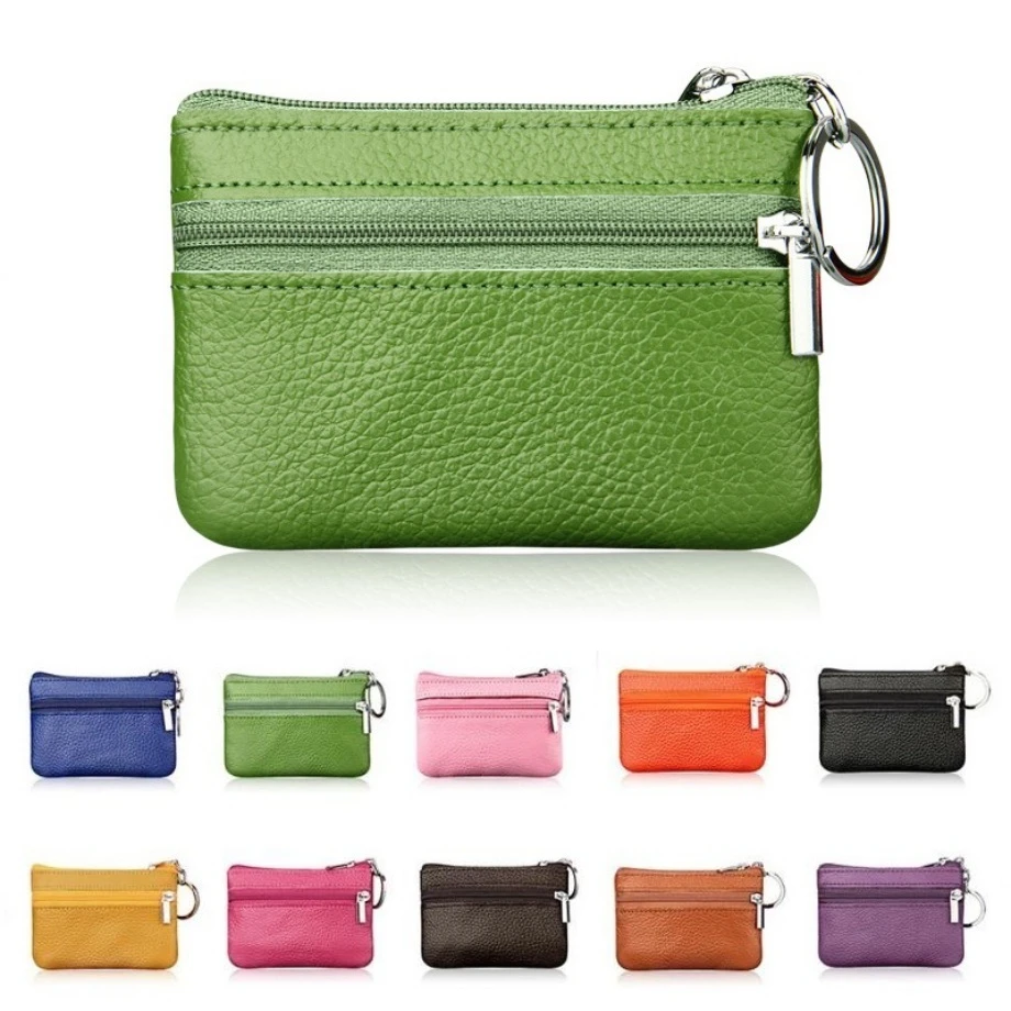 Mini Funda de cuero PU para cartera mujer, monederos pequeños para monedas, bolsas de dinero, carteras de bolsillo, bolsa con cremallera| Monederos| - AliExpress