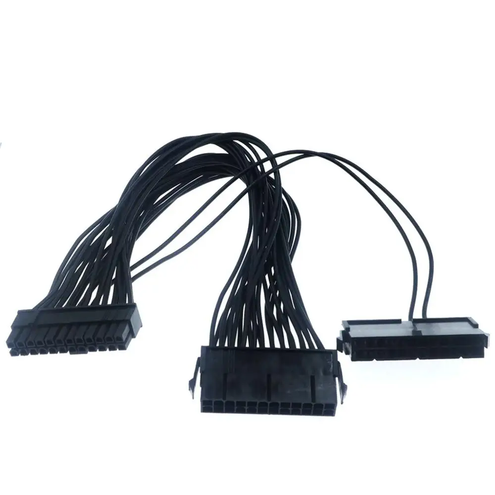 30cm ATX 24Pin 20+4pin Power Supply Synchronizer Dual PSU Power Supply Adapter Cable For Mining Miner New Upgrade