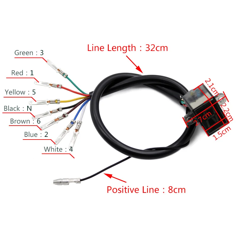 Feardevil 6 Speed Black Motorcycle Digital Display Led Universal Motocross Off-road Moto Light Neutral Gear Indicator Display