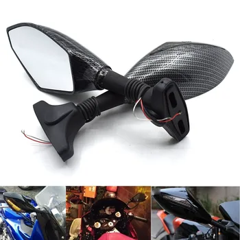 

Universal Motorcycle LED Turn Rear View Side Wing Mirrors Signal Light For Yamaha YZF R6/YZFR1/FZ1 FAZER/R6S USA VERSION