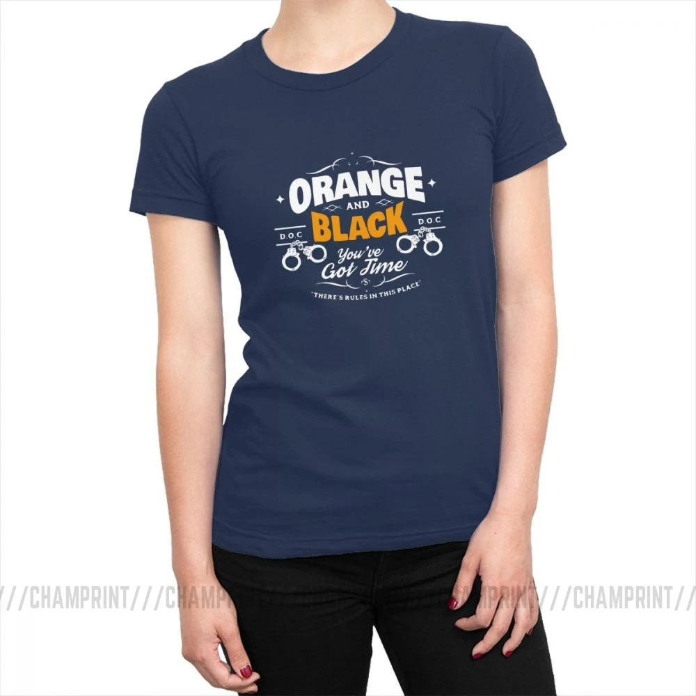 Orange Is The New Black OITNB ТВ шоу футболки для женщин футболка Harajuku топы тройники Новое поступление Женская одежда размера плюс - Цвет: Тёмно-синий