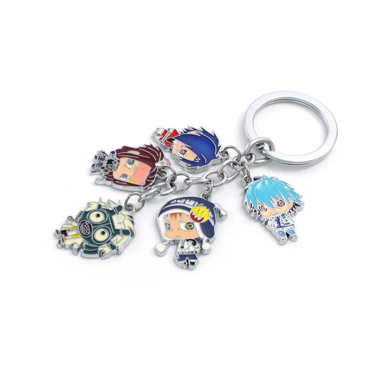 Мультяшный аниме брелок Angel Beats karneval Keroro Free EVA DRAMAtical Murder Милый Забавный металлический брелок подвеска ювелирные изделия аксессуары