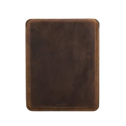 Premium Leather Tablet Sleeve Cover - 21.5x15.6x1cm case (Vertical - coffee)