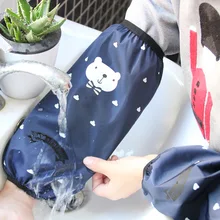 Осень и зима милый мультфильм длинный противообрастающий защиты офисные женские бытовые Кухня Водонепроницаемый чехол нарукавник Мужская Cu