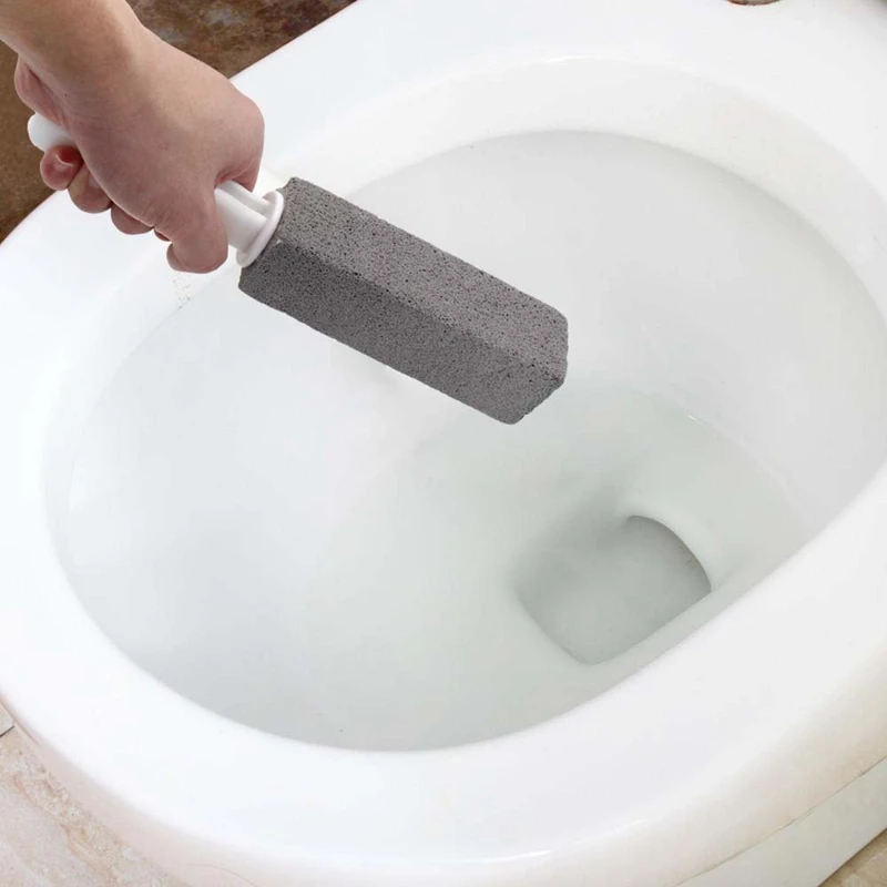 Pumice Stone Toilet Bowl Cleaner Multi-Purpose Pumice Stone Cleaning Stick W/ Handle For Toilet Bowl, Rust,Grill& Household Cl