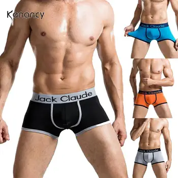 

Men'S Stylish Underwear Boxer Briefs Active Color Splicing Underwear One Lot (4pieces)