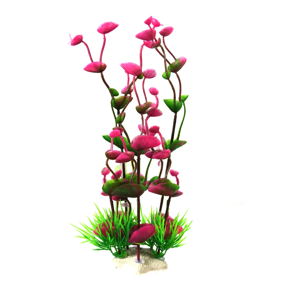 1PC PVC Fish Tank Decoration Simulation Artificial Trumpet Environmental Aquarium Simulation Fake Aquatic Plants