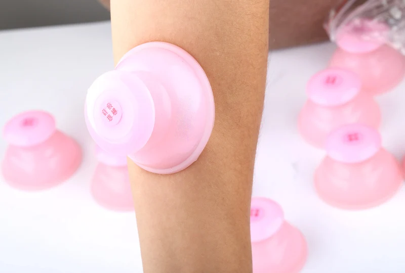 12 шт. розовый натуральный силикон для здравоохранения массажный помощник тела