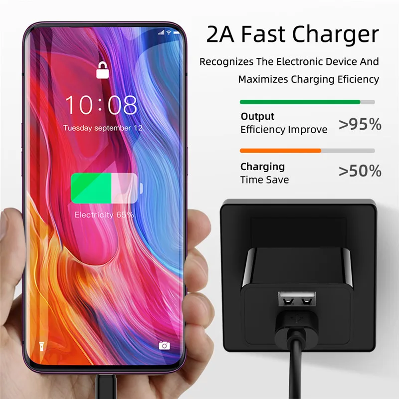 5 в 2 а быстрое USB зарядное устройство для iPhone 7 8 X XR XS Traval настенное зарядное устройство для samsung Xiaomi huawei зарядное устройство для мобильного телефона