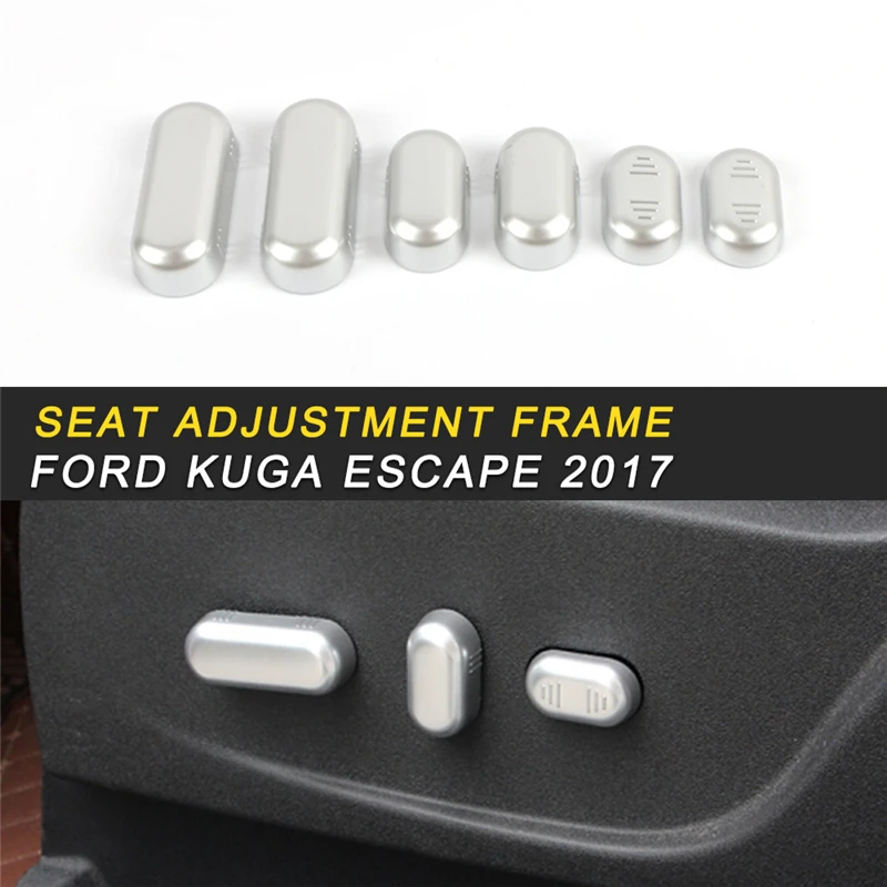 

Seat Adjustment Frame Cover Trim Frame Sticker Interior Accessories for Ford KUGA Escape 2017 2018