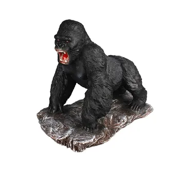 

Gorilla King Kong Art Sculpture Black Orangutan Statue Resin Crafts American Animal Figurine Home Office Decoration R5306