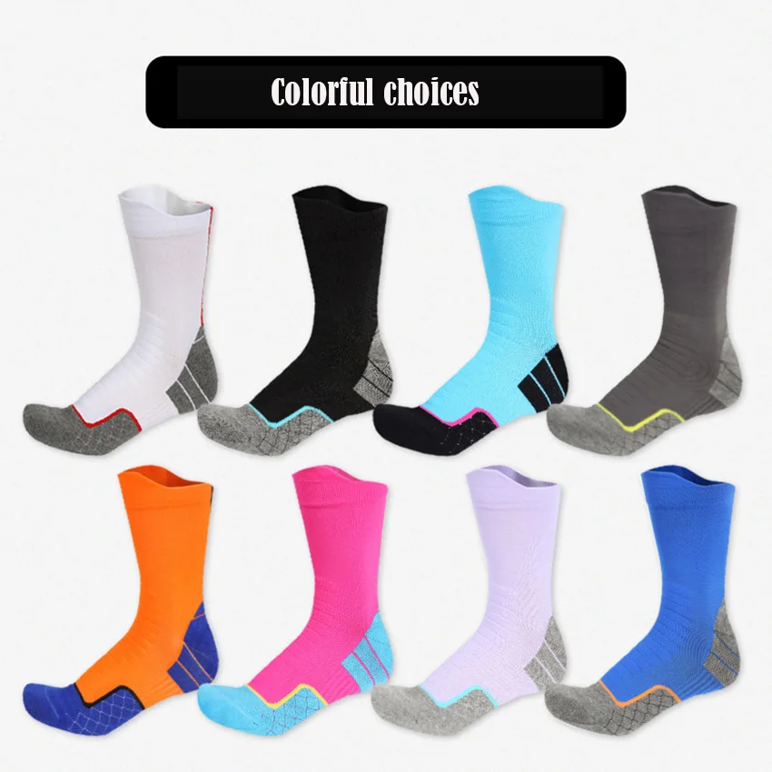 

Basketball calf compression socks towel bottom men women sports running Comfortable breathable Quick drying Unisex stockings