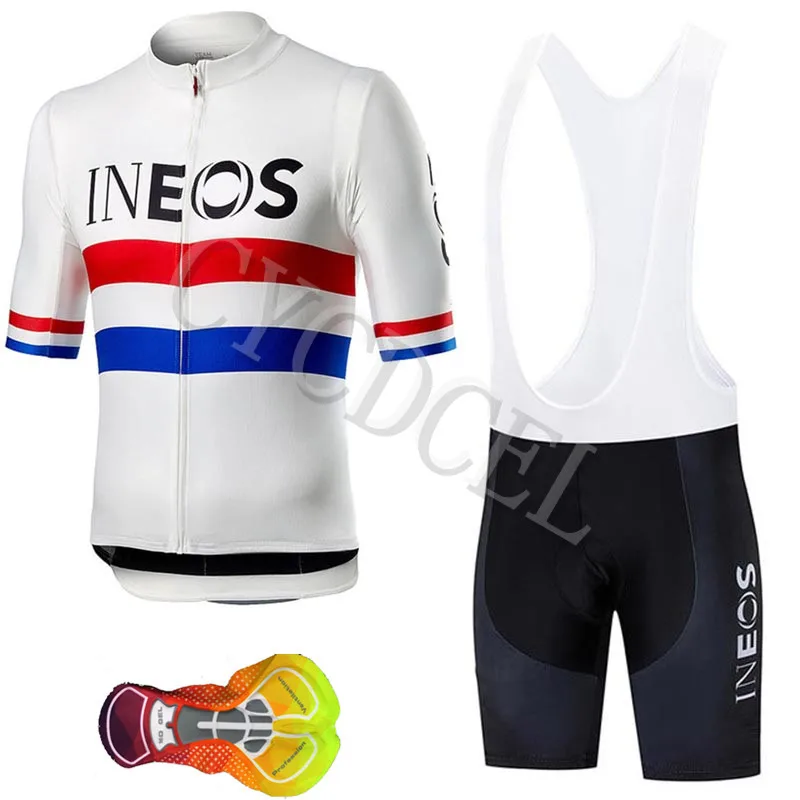 INEOS Pro велосипедной команды Джерси 16D велосипедные шорты комплект Ropa Ciclismo мужские летние быстросохнущие велосипед Майо Одежда - Цвет: Cycling set 16