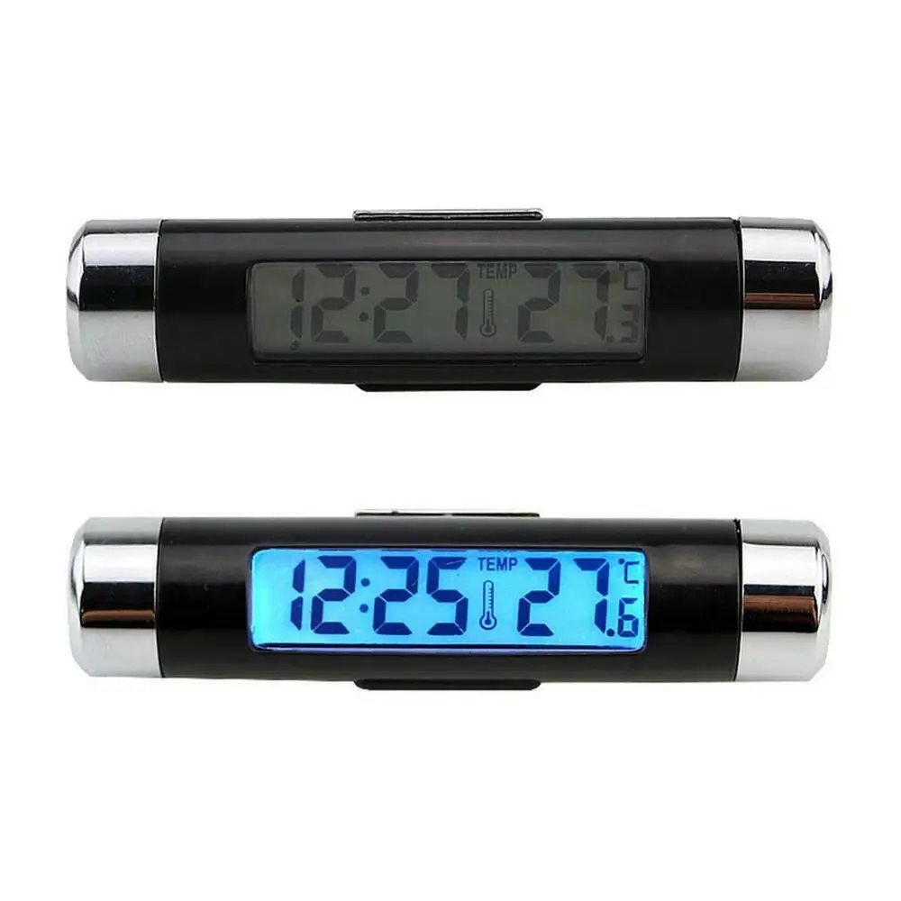 Car Air Outlet Thermometer Electronic Clock Time Led Digital Thermometer Plus Back Luminous Car Supplies Car Air Outlet Thermometer Electronic Clock Time Led Digital Thermometer Plus Back Luminous Car Supplies