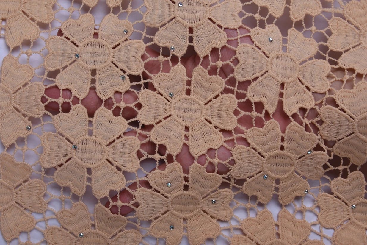 Чистый белый африканский гипюр шнур кружевной ткани водорастворимый Французский кружевной ткани Высокое качество для свадьбы нигерийское кружево 1720