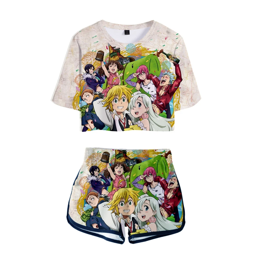 Костюм спортивный женский хлопковый из футболки и шортов |