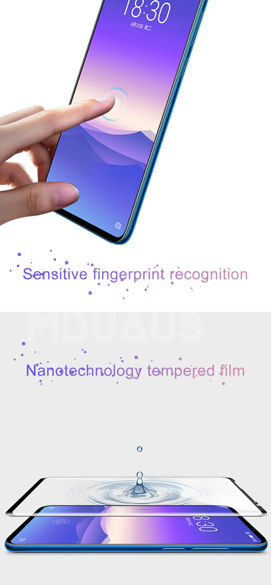 9D полностью изогнутое закаленное стекло для Meizu 16 th Plus 16S 16X 16XS X8 Note 8 9 M8 Pro 7 Plus Защитная пленка для экрана