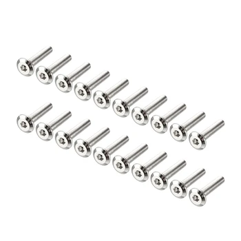 

uxcell Hex Socket Head Screws Furniture Bolts Fastener Carbon Steel Fittings M6x30mm 20pcs