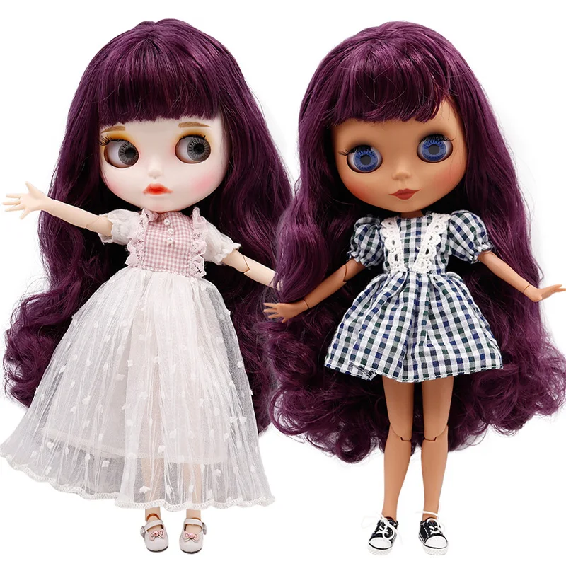 Ледяной DBS Blyth кукольные шарнирное тело лепесток лотоса с фиолетовыми большими