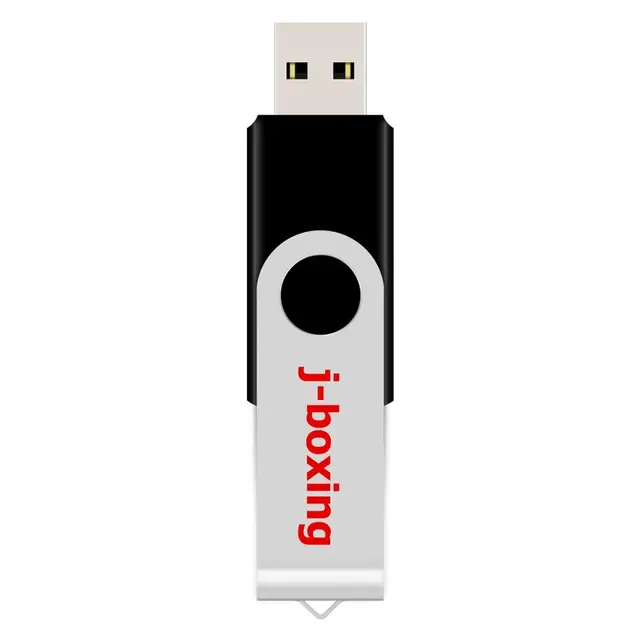 J-boxing 32 GB USB Flash Folding Pendrive Swivel Flash Drive Memory Stick Rotating Flash Disk Thumb Pen Storage for Computer Mac black