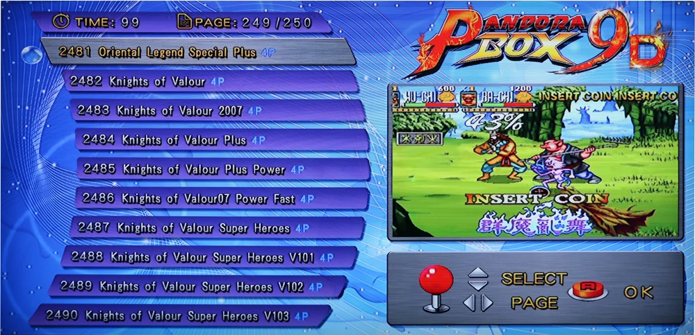 Pandora's Box 9D джойстик игровой контроллер с Jamma мульти игровой PCB платы 2500 В 1, очень популярная домашняя игровая консоль DIY