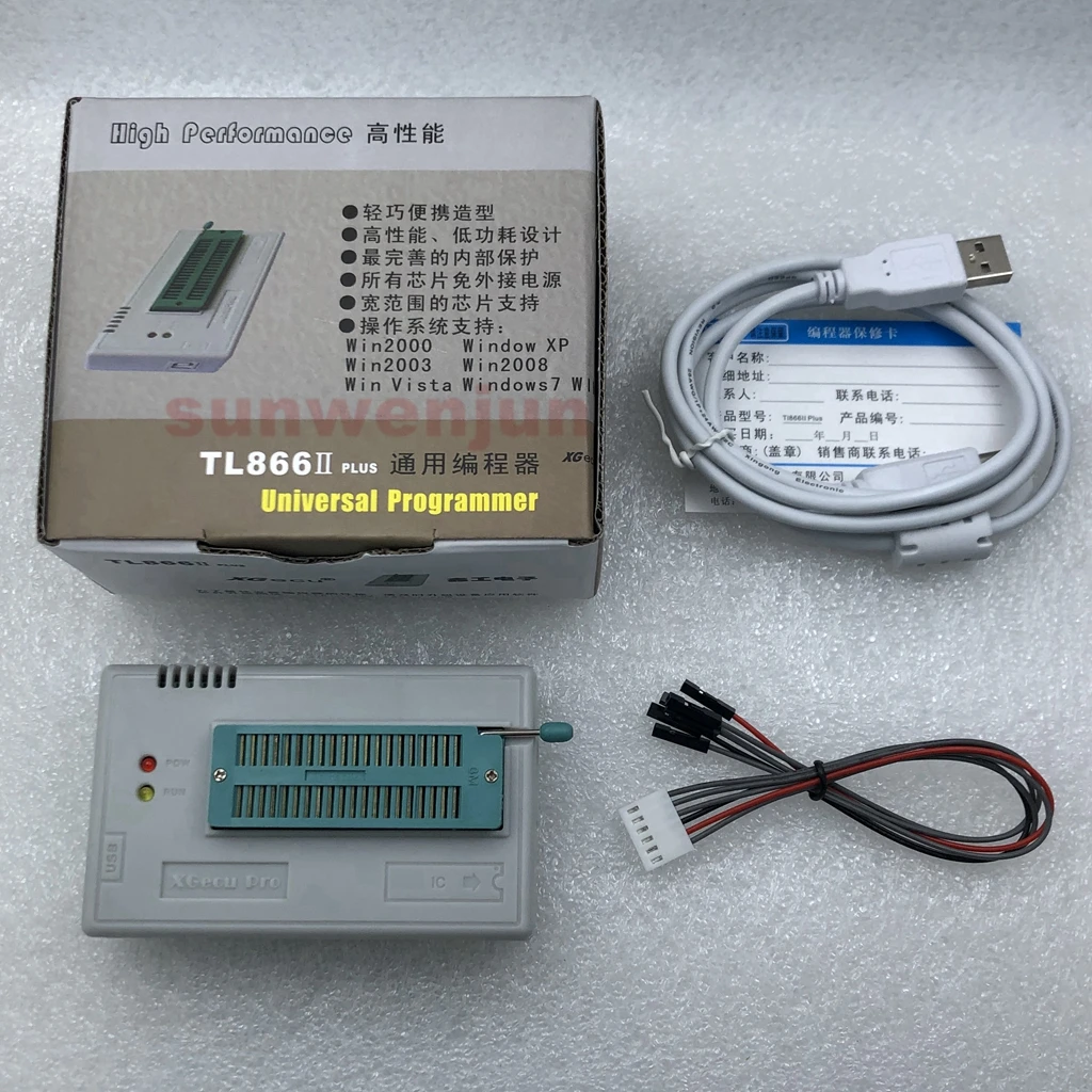 V10.27 XGecu TL866II Plus USB программатор с поддержкой 15000 + IC SPI Flash NAND модель EPROM MCU PIC AVR замена