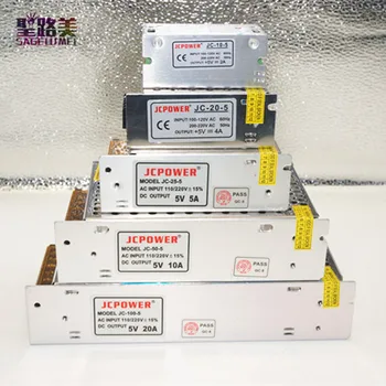 Ac 110V-220V Dc 5V 2A 3A 4A 5A 6A 8A 10A 20A 30A 60A Gereglementeerde schakelen Led Voeding Elektronische Verlichting Transformator Driver Ac 110V-220V Dc 5V 2A 3A 4A 5A 6A 8A 10A 20A 30A 60A Gereglementeerde schakelen Led Voeding Elektronische Verlichting Transformator Driver