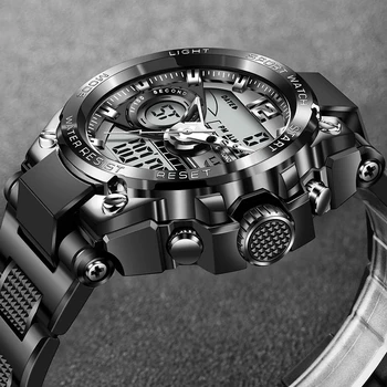Men Military Watch Top Brand 50m Waterproof Wristwatch LED Alarm Clock Sport Watch Male relogios masculino Sport Watch Men 2