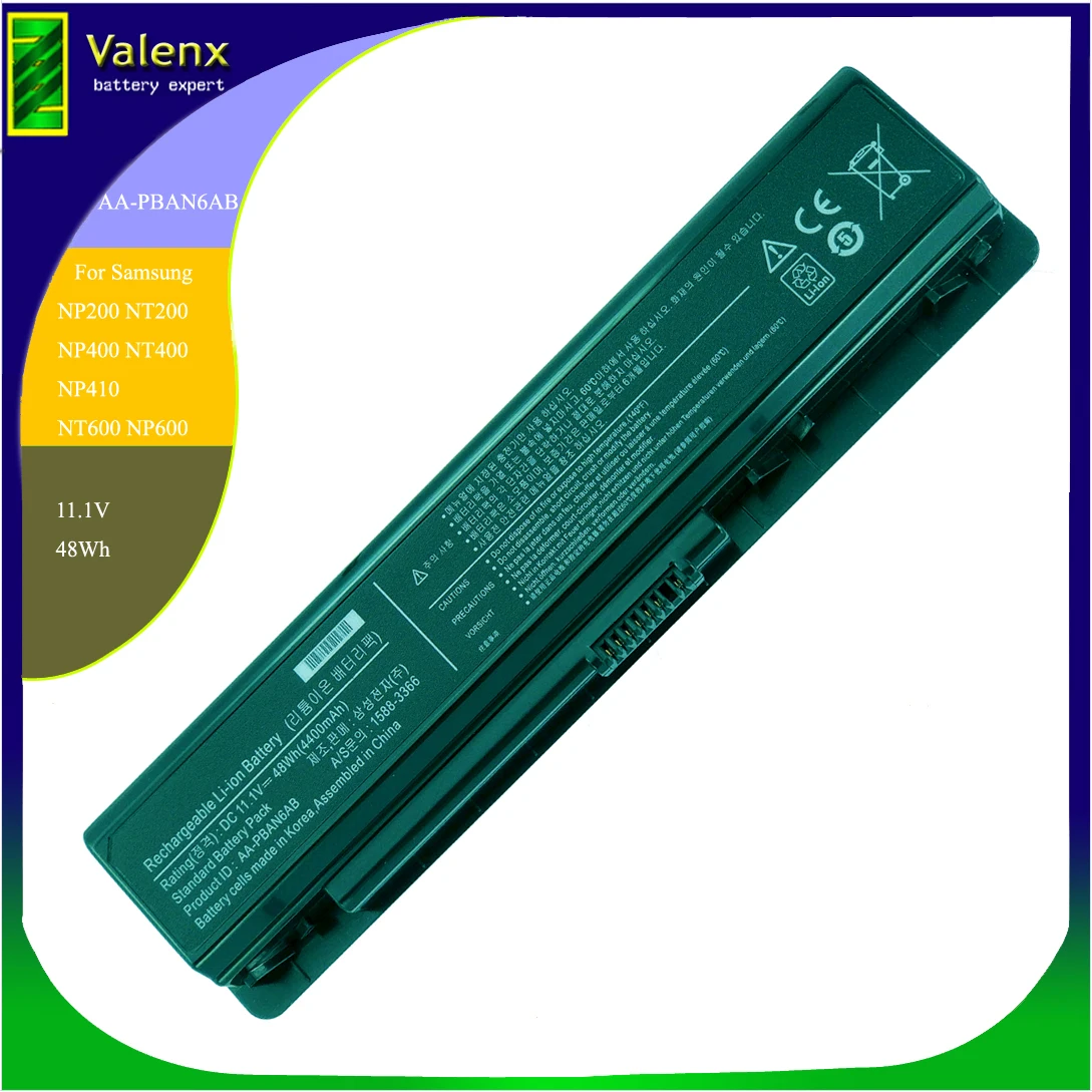 Nuovo Aa-Plan9Ab Di Aa-Plan6Ab Della Batteria Del Computer Portatile Per Samsung 200B 400B 600B Np200B Nt200 Np400B Nt400 Np410B Np600B P200