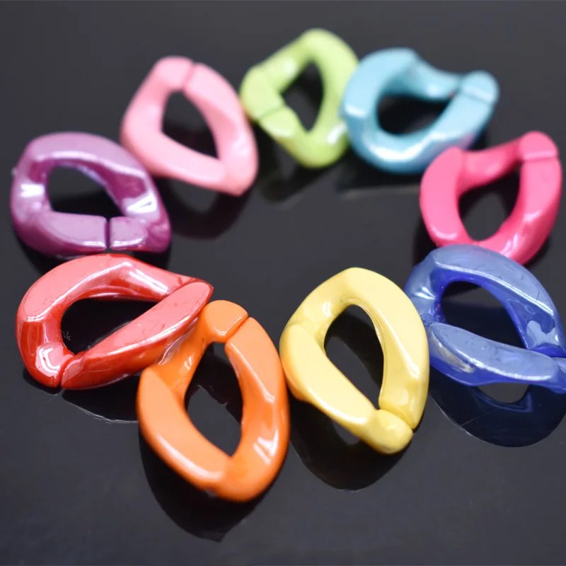 

Sequins Acrylic Bright Multi color Twisted Chains Assembled Parts Beads For Women Chain Pendant Necklace Jewelry Accessories