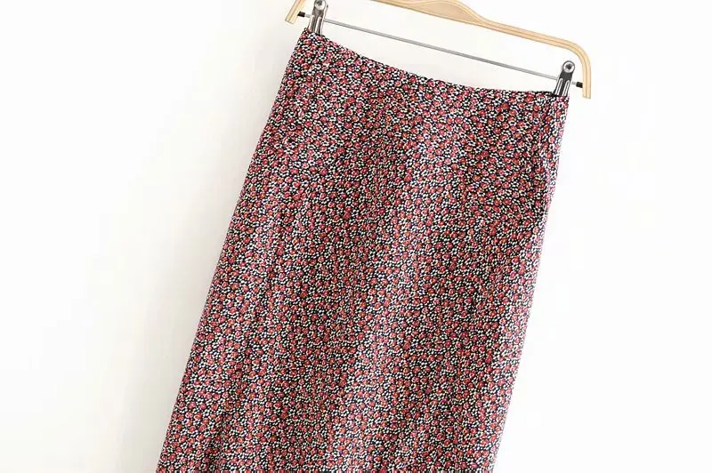 SheMujerSky, Женские Жаккардовые Юбки миди, тонкая юбка с высокой талией и цветочным принтом,, женские юбки s saia midi