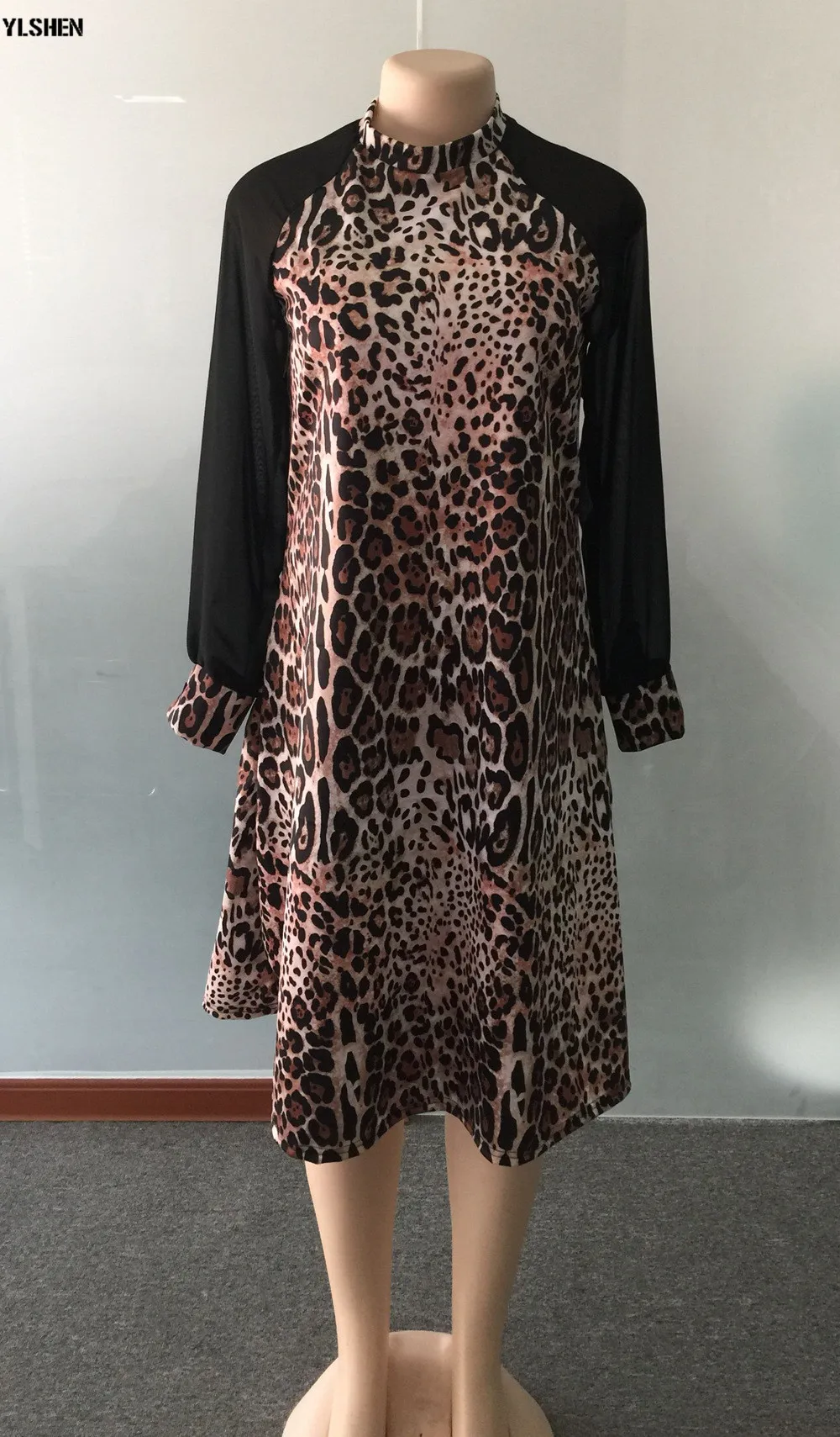 Print Ankara African Dresses for Women Dashiki Mesh Long Sleeve African Clothes Kenya Dress Clothing Basin  Riche Robe Africaine07