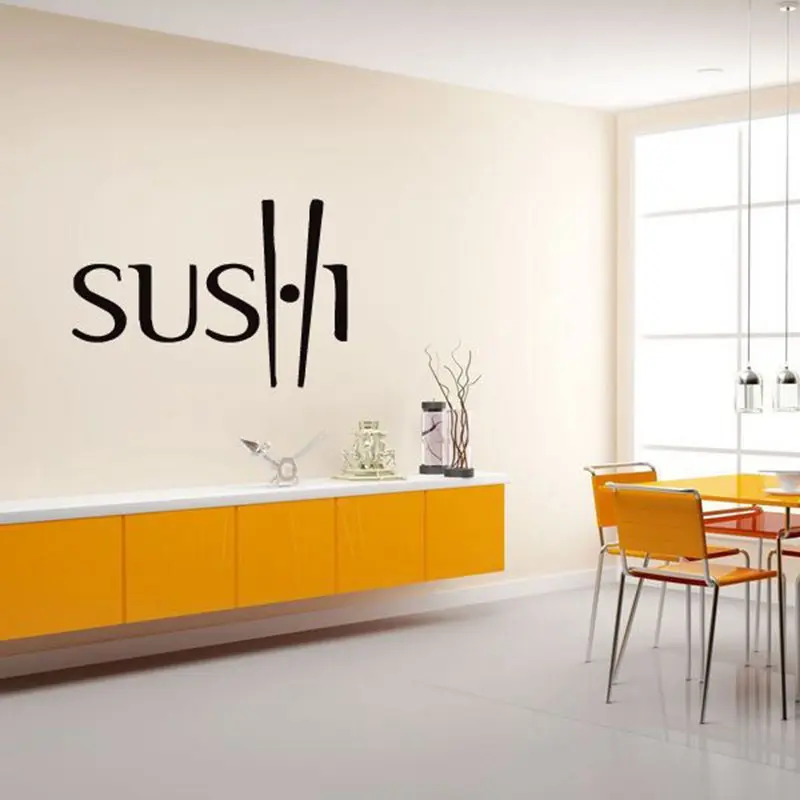 Sushi Decal Restaurant Sticker Posters Wall Decals Parede Decor Mural 024 | Дом и сад