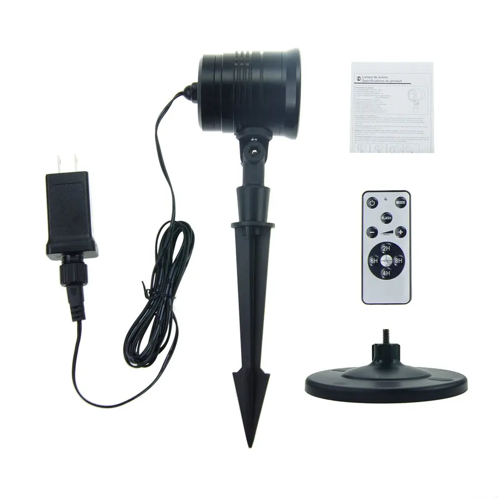 

2019 NEW RF Remote Christmas Flood Light Waterproof Laser Projector Lighting Red and Green Laser Light US/EU Plug Type