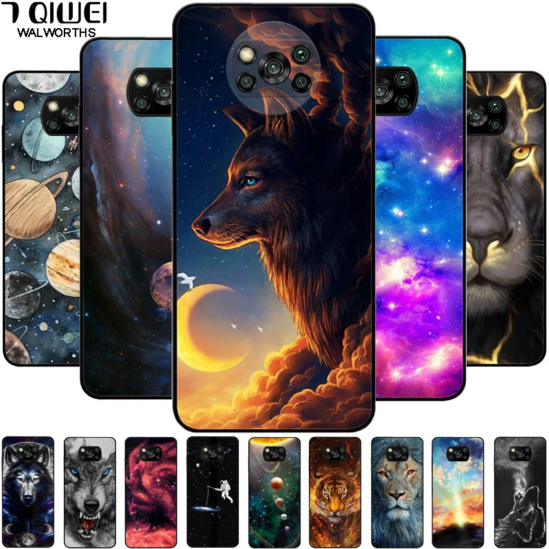 Dla Xiaomi Poco X3 Pro przypadku silikonowy miękki wilk lew telefon pokrywa dla Poco X3 przypadku NFC TPU czarny Funda dla Poco X 3 GT PocoX3 Pro 1 Dla Xiaomi Poco X3 Pro przypadku silikonowy miękki wilk lew telefon pokrywa dla Poco X3 przypadku NFC TPU czarny Funda dla Poco X 3 GT PocoX3 Pro 1