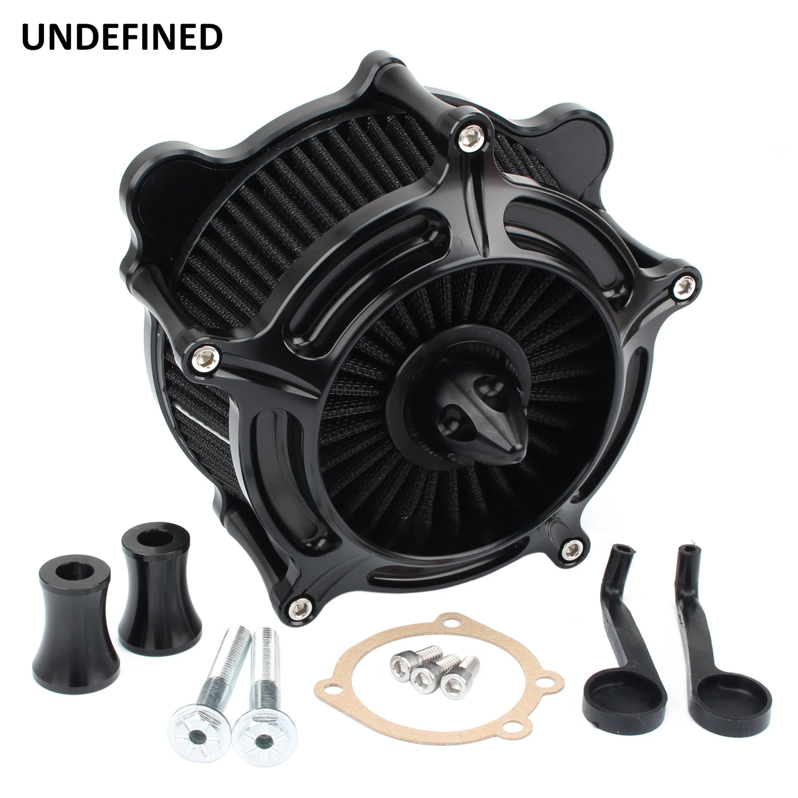 Black Air Filter Intake Spike Air Cleaner Kits For Harley Dyna Fxr 93