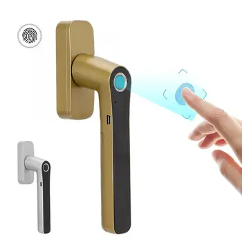 

Smart Biometric Fingerprint Door Window Handle Lock Anti-Theft for Home Security