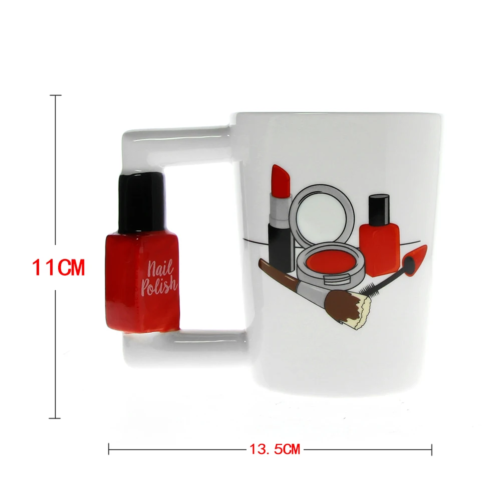 Набор инструментов для девочек: кружка с лаком для ногтей, уникальная Подарочная чашка для чая