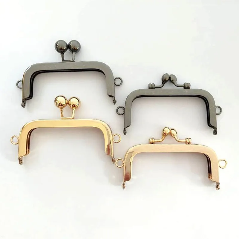 10.5CM Coin Metal Purse Frame Making Kiss Clasp Lock for Clutch Bag Handle Handbag Accessories Red Bronze Tone Bags Hardware | Дом и сад