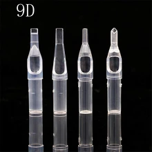 PEPAX 100 шт Ассорти Размер татуировки наконечники трубы 9D наконечники для иглы татуировки круглые алмазные плоские/Magnum стерилизованные наконечники ручки поставка