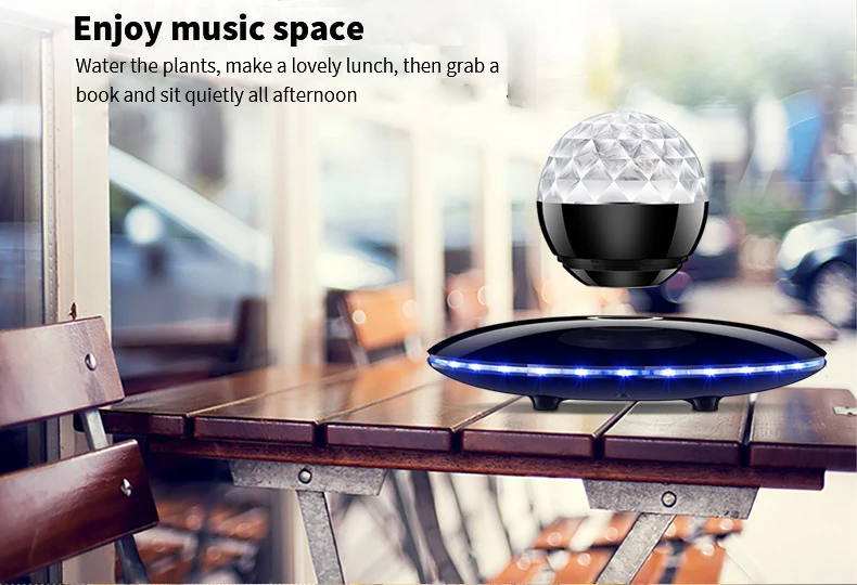 Высококачественный подарок магнитная левитация bluetooth динамик бытовой умный левитационный ночной Светильник стерео цветная лампа bluetooth st