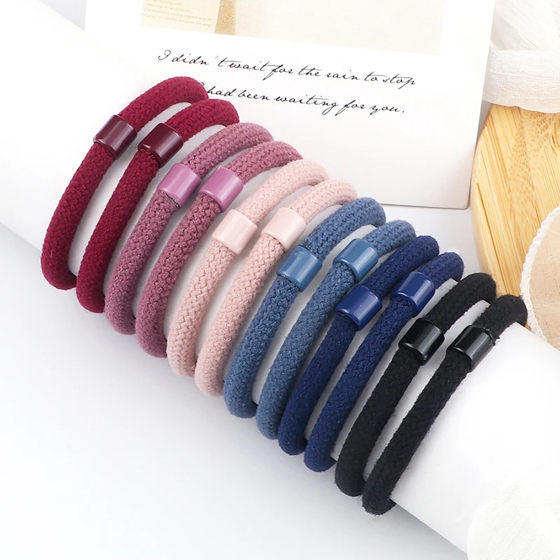 10 Teile/satz Grundlegende Elastische Haar Bands Frauen Mädchen Stirnband Scrunchie Haar Seil Gummiband Mode Haar Zubehör Pferdeschwanz Halter