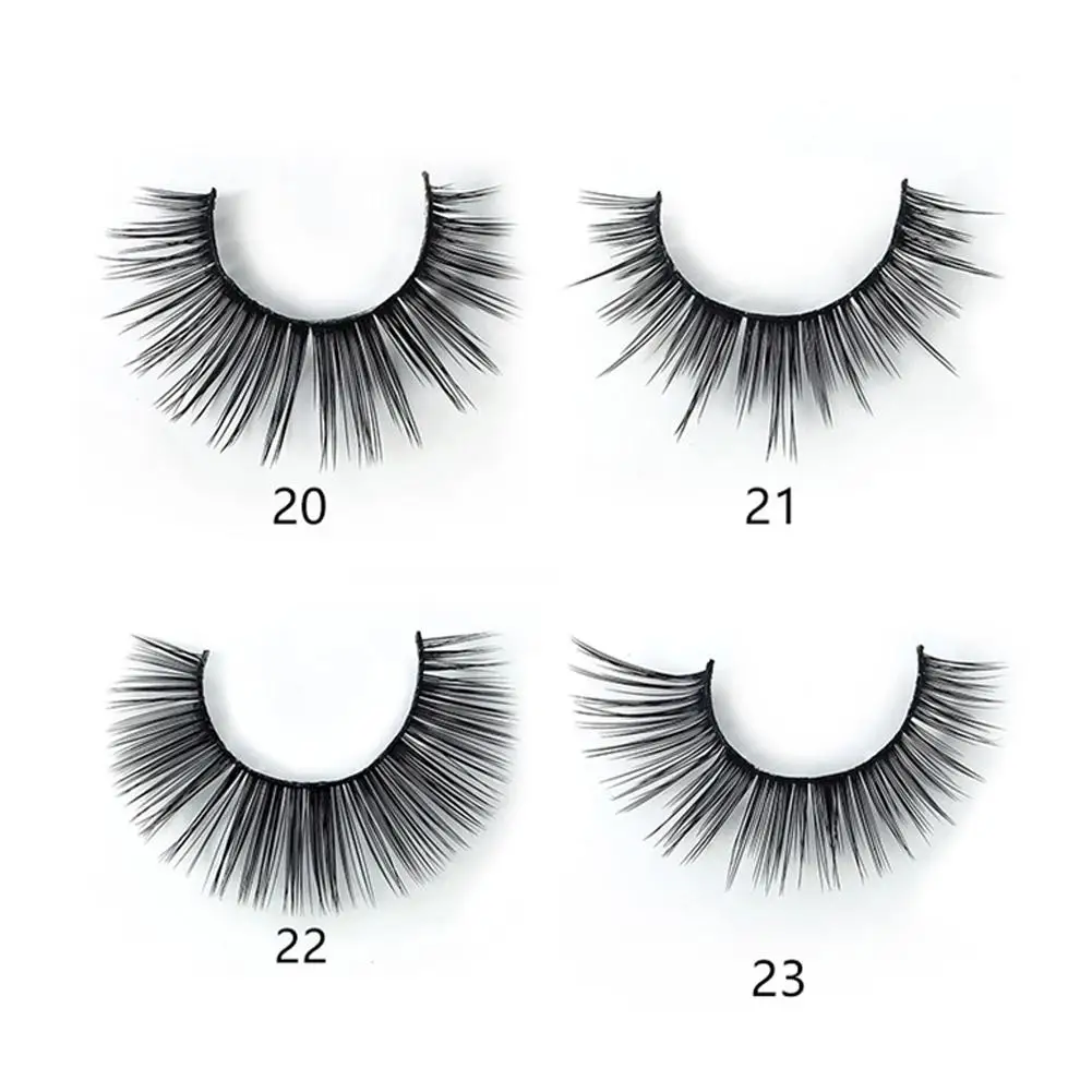 3 Pairs Fake Eyelashes Soft Handmade Eyelashes For Parties Weddings Photographs Reusable And Comfortable Wide Applicability 2