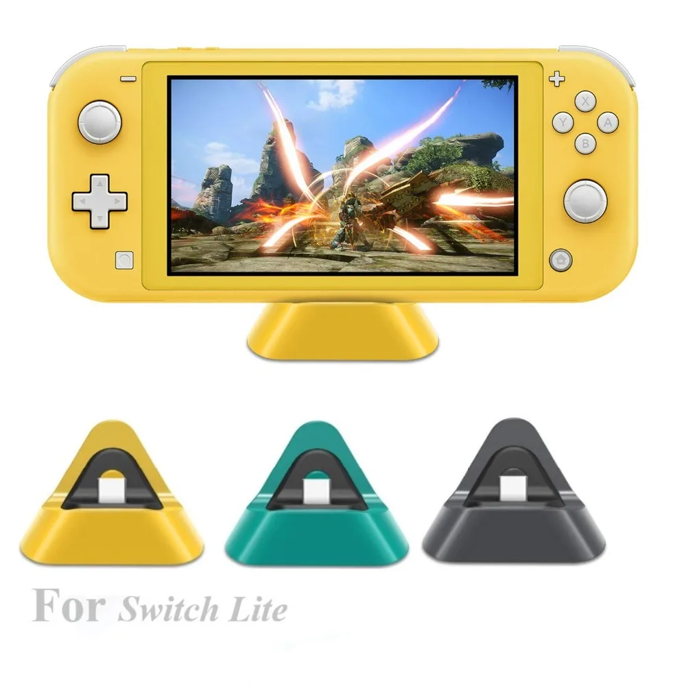 Зарядная док-станция для nintendo Switch Lite, компактная зарядная подставка с портом type C, совместимая с nintendo Switch Lite 201