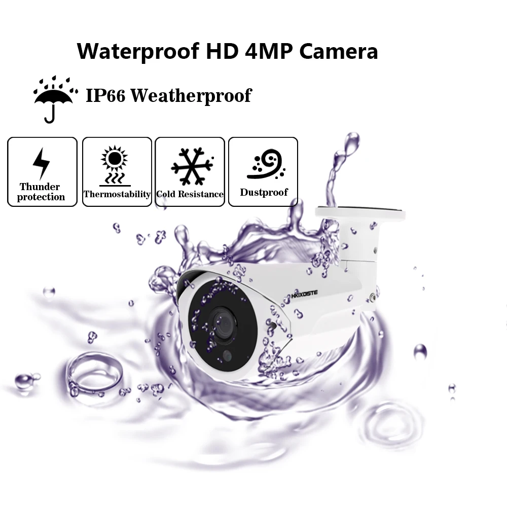 8-канальный сетевой видеорегистратор видеонаблюдения Системы AHD 5MP H.265 DVR с 4 шт. Super HD 4MP безопасности камера Системы 4MP 36 светодиодов камера видео наблюдения комплект