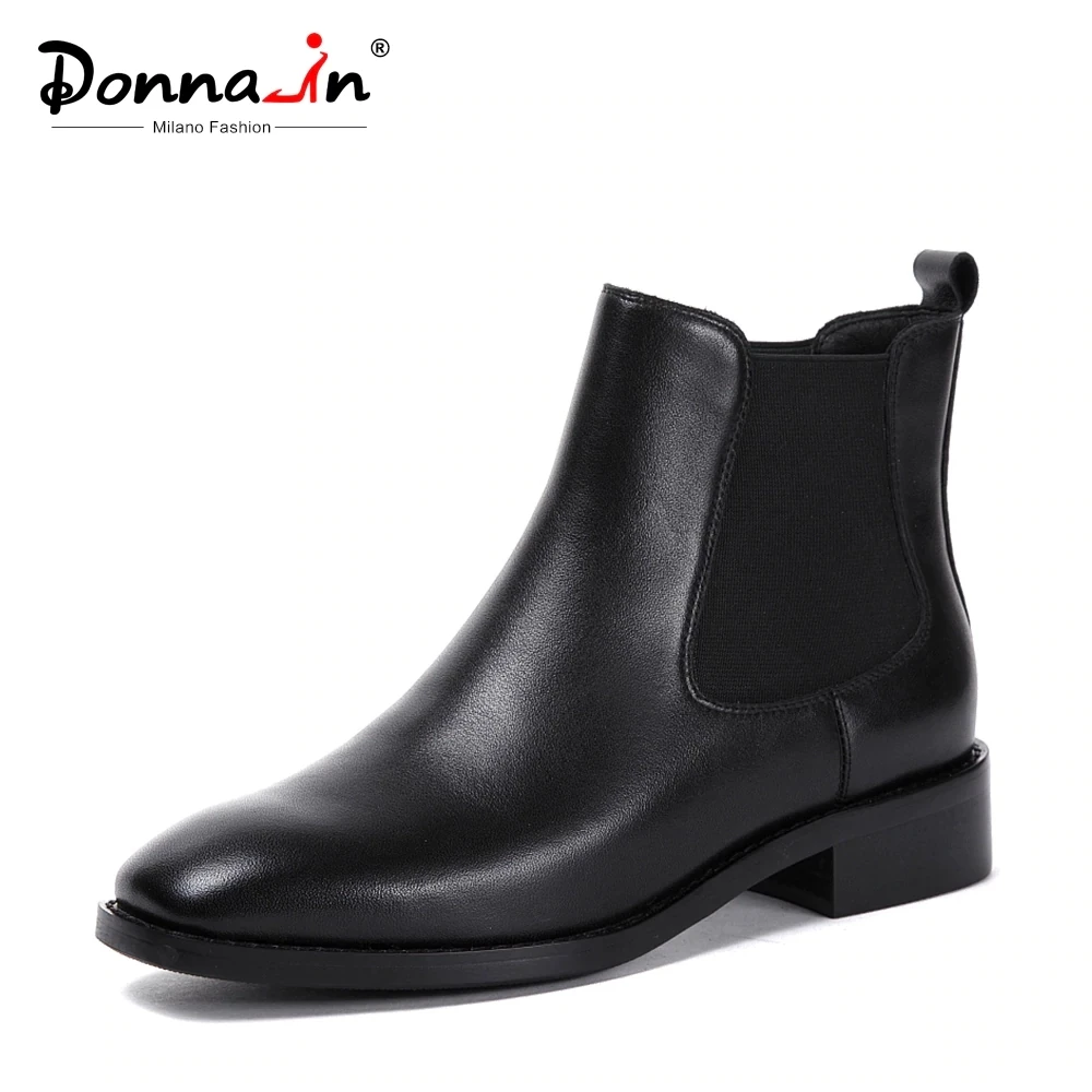 Женские ботинки челси Donna in брендовые из натуральной кожи лаконичные ручной