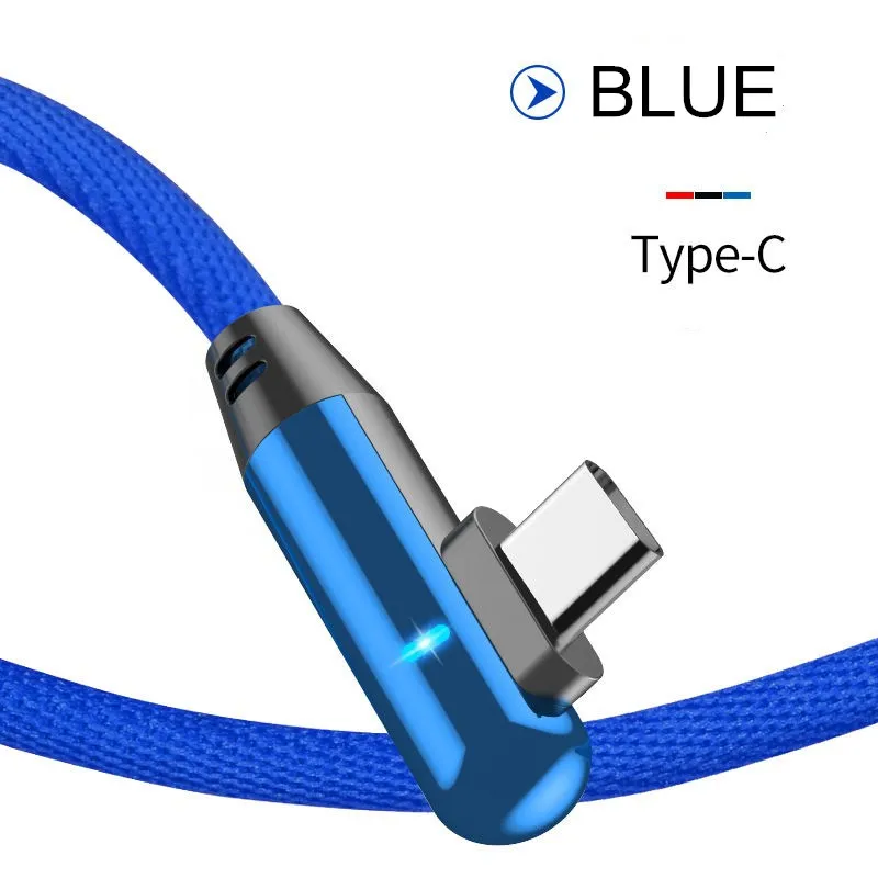 Vanniso 1m 2m usb type C кабель для быстрой зарядки usb c кабель для передачи данных type-c зарядное устройство usb-c для samsung S8 S10 Note 9 A50 Xiaomi mi8 K20 - Цвет: Blue