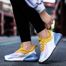 2022 mulheres sapatos formadores jogging amortecimento tênis absorvem suor respirável almofada de ar calçado zapatillas mujer