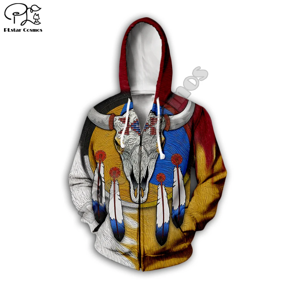 PLstar Cosmos черная туземная индийская толстовка с 3D черепом Lakota Мужская Женская модная толстовка с капюшоном пуловер с длинным рукавом Стиль-7