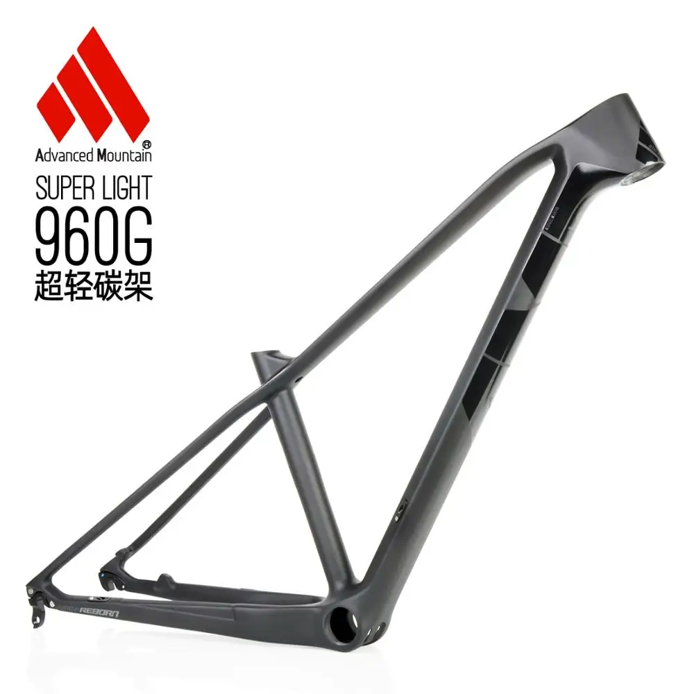 AM XR960 карбоновая рама для горного велосипеда 27,5 er карбоновая Передняя Велосипедная вилка рама T1000 карбоновая рама для велосипеда 15,5/17,5/19 дюймов - Цвет: Black 27.5er 135mm